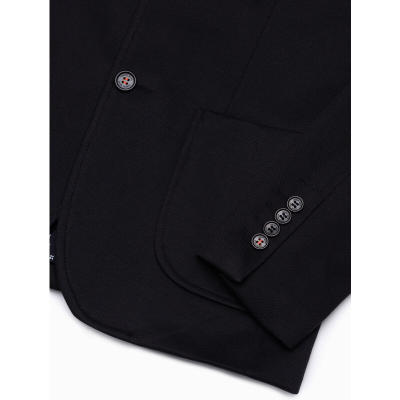 Ombre Clothing Pánské elegantní sako - černá M80