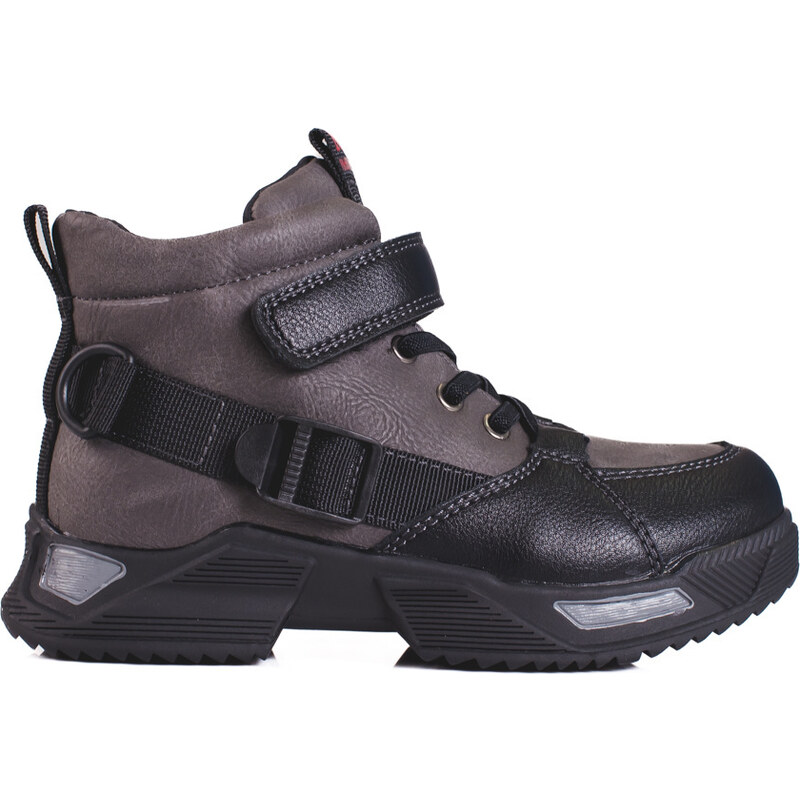 Boys' ankle boots Shelvt gray