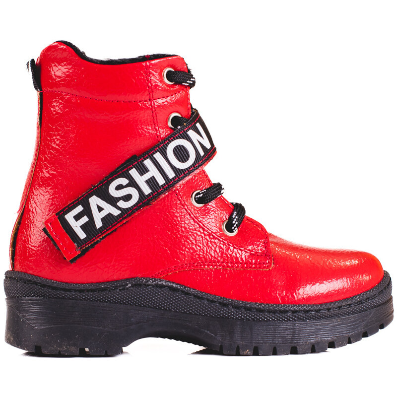 W. POTOCKI Girls' boots Potocki fashion red