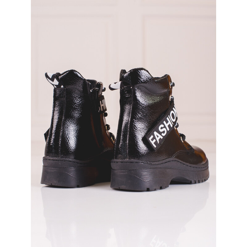 W. POTOCKI Girls' ankle boots Potocki fashion black