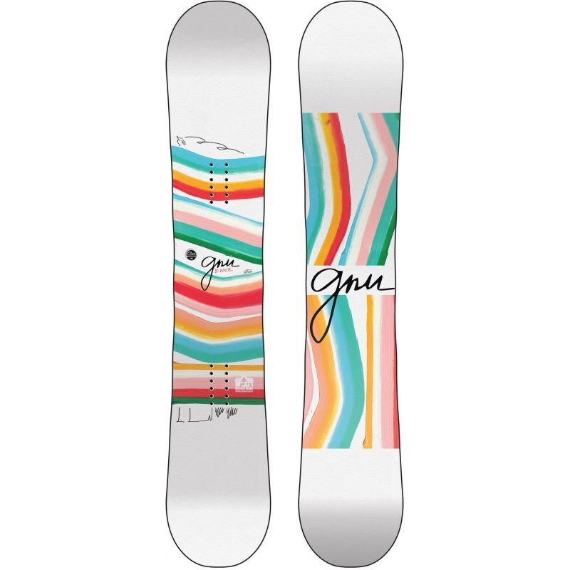 SNOWBOARD GNU B NICE WMS - bílá -