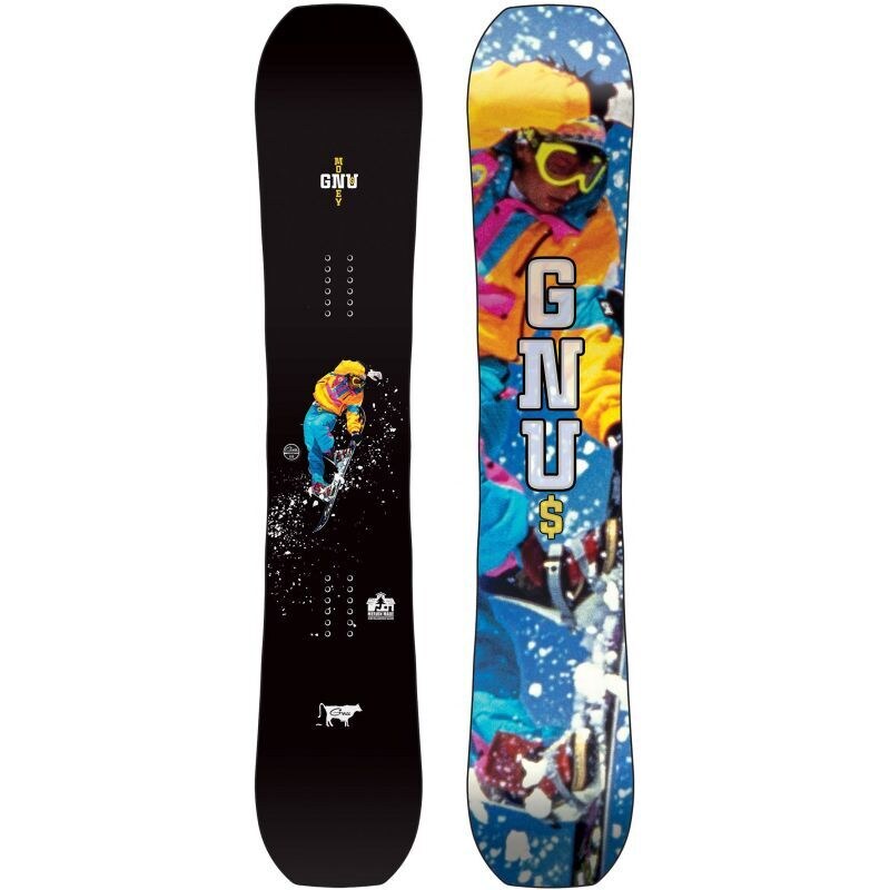 SNOWBOARD GNU MONEY - černá -