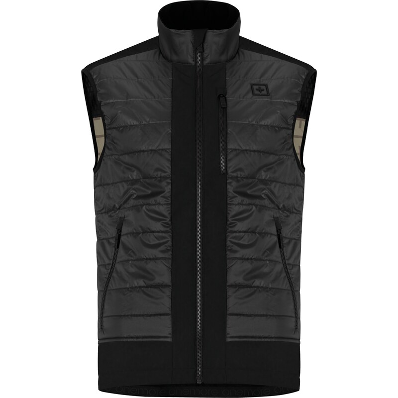 ONEMORE 501- ECO-PADDED SOFTSHELL VEST MAN BLACK/BLACK/BLACK