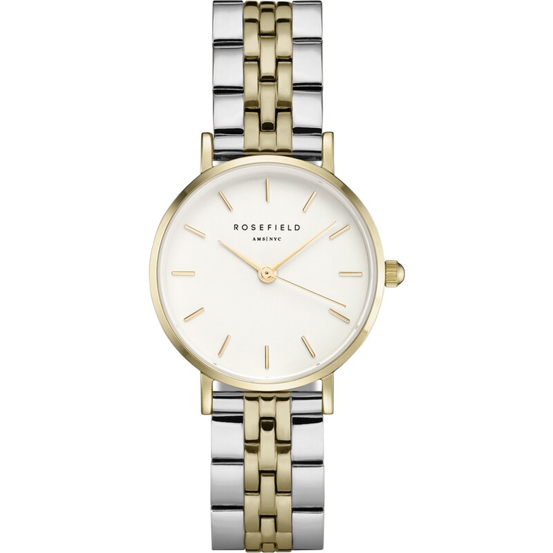 Rosefield dámské hodinky The Small Edit White Steel Silver Gold Duo 57307300