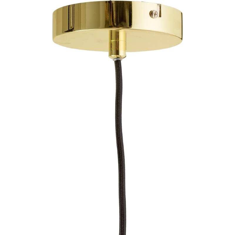 Zlaté kovové závěsné světlo Bloomingville Gullak 10 cm