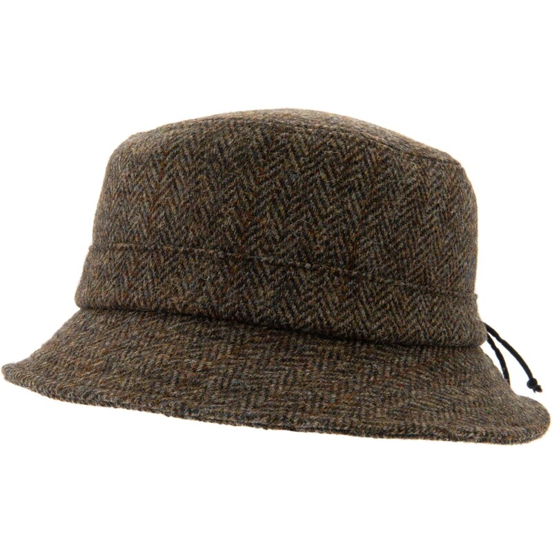 CTH Ericsson of Sweden Zimní vlněný anglický klobouk (ušní klapky) - Harris Tweed Green
