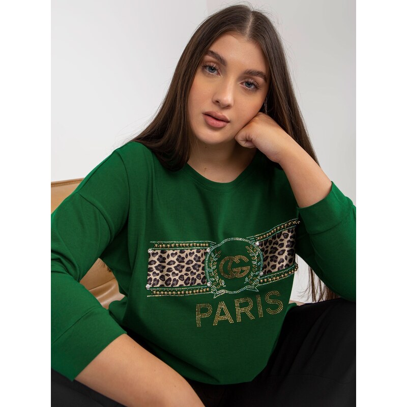 VITON Blouse-VI-BZ-2901.49P-dark green