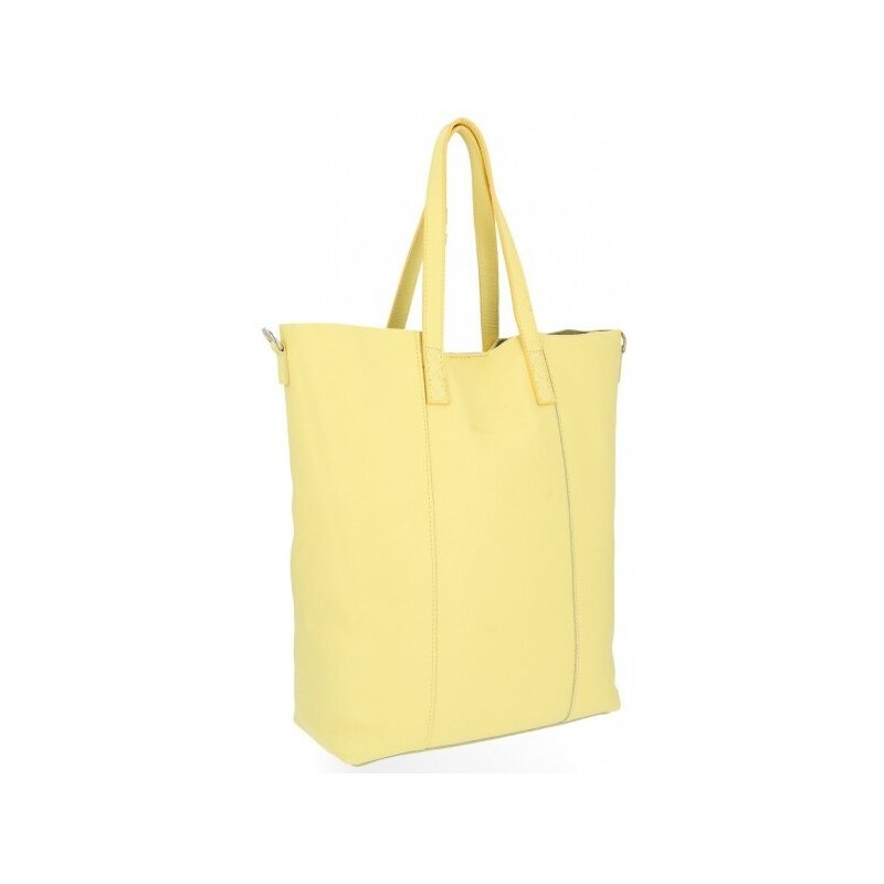 Dámská kabelka shopper bag Vittoria Gotti limetková V693248