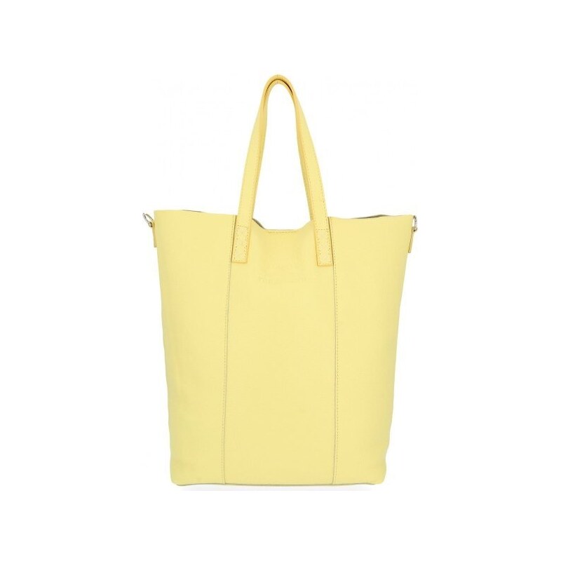 Dámská kabelka shopper bag Vittoria Gotti limetková V693248