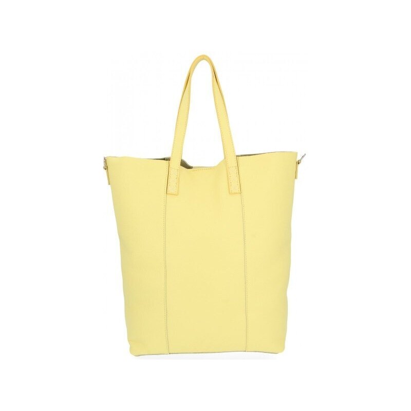 Dámská kabelka shopper bag Vittoria Gotti limetková V693248