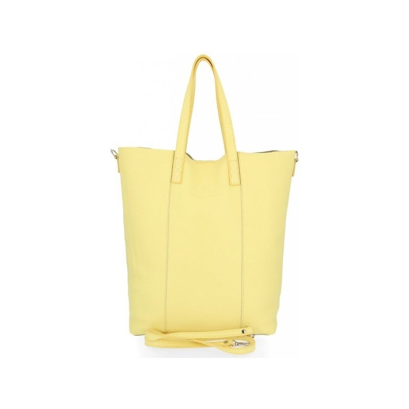 Dámská kabelka shopper bag Vittoria Gotti limetková V693248