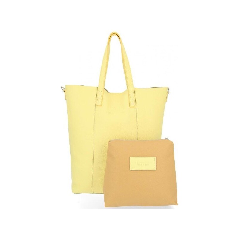 Dámská kabelka shopper bag Vittoria Gotti limetková V693248