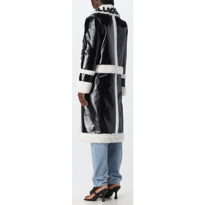 Kabát - KARL LAGERFELD | FAUX SHEARLING TRANSFORM COAT