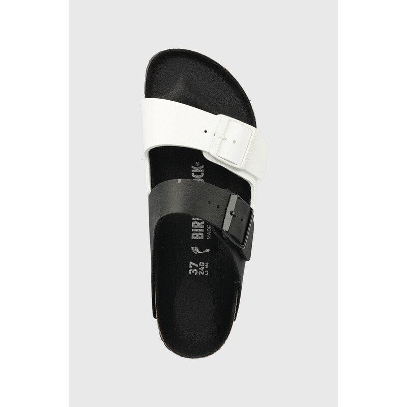 Pantofle Birkenstock Arizona Split dámské, černá barva, 1019712, 1019712-Blk/Whit