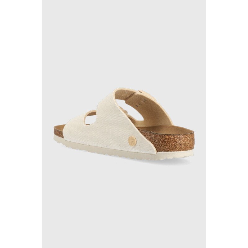 Pantofle Birkenstock Arizona Rivet Logo dámské, béžová barva, 1022679, 1022679-Eggshell