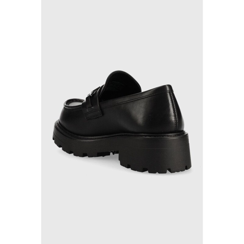 Kožené mokasíny Vagabond Shoemakers COSMO 2.0 dámské, černá barva, na platformě, 5549.001.20