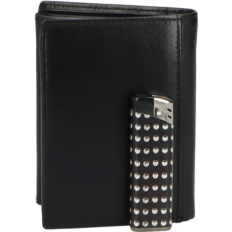Pánská kožená peněženka černá - Tomas Jukkol černá