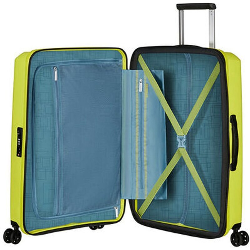 American Tourister Skořepinový cestovní kufr Aerostep M EXP 66,5/72,5 l černá