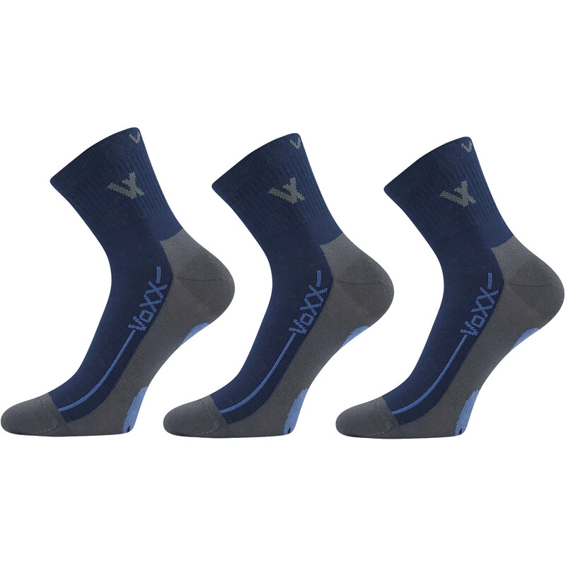 3PACK ponožky VoXX tmavě modré (Barefootan-darkblue)