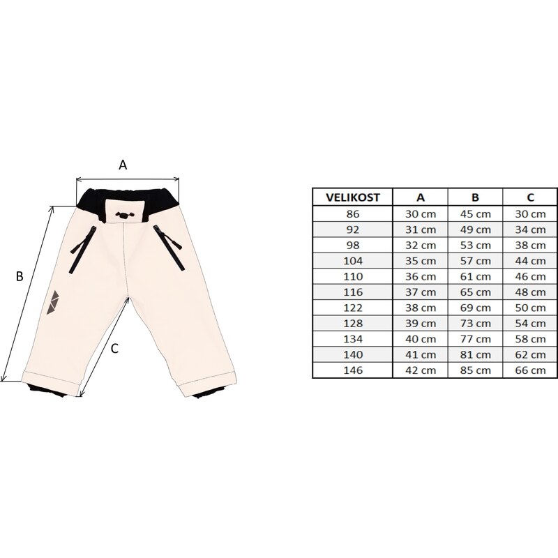Damipa Baby Dívčí softshellové kalhoty kostka melír zimní