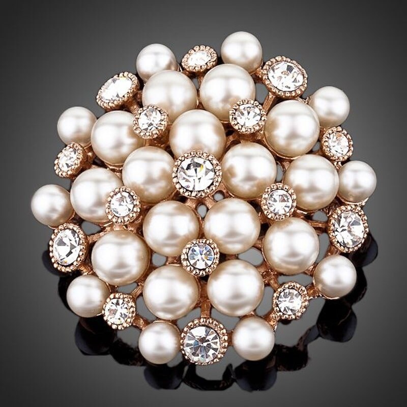 Francesca Petrucci Perlová brož Swarovski Elements Perlita 76007816