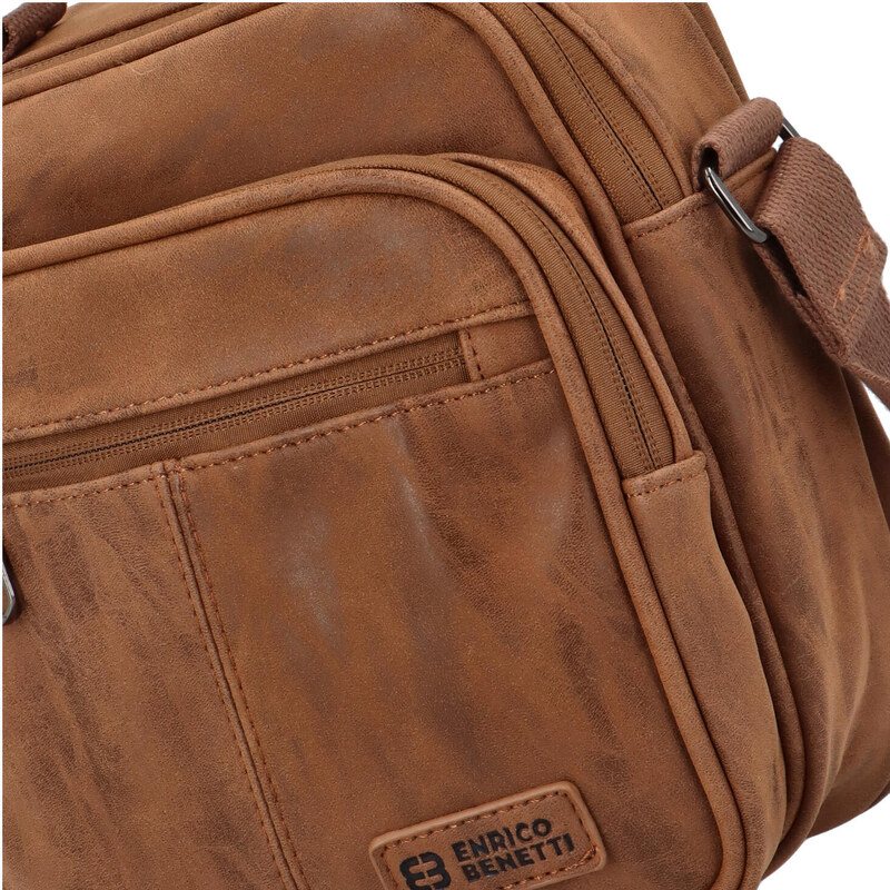 Pánská crossbody brašna camel - Enrico Benetti Douqen Camel