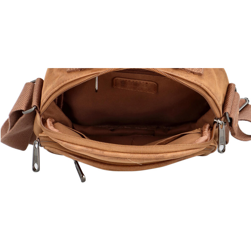 Pánská crossbody brašna camel - Enrico Benetti Douqen Camel