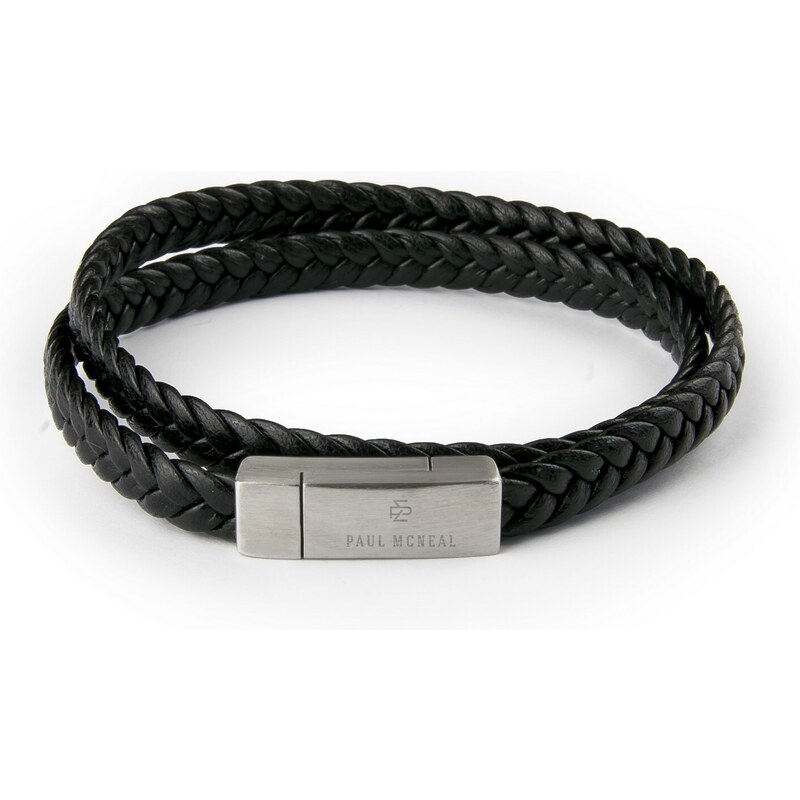 Paul McNeal pánský Náramek Bruce Peninsula Black Leather