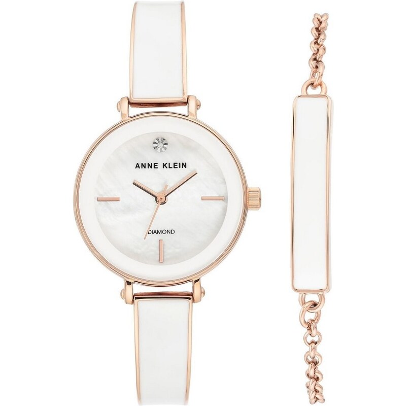 Anne Klein set hodinek a náramku AK/3620WTST 67462209