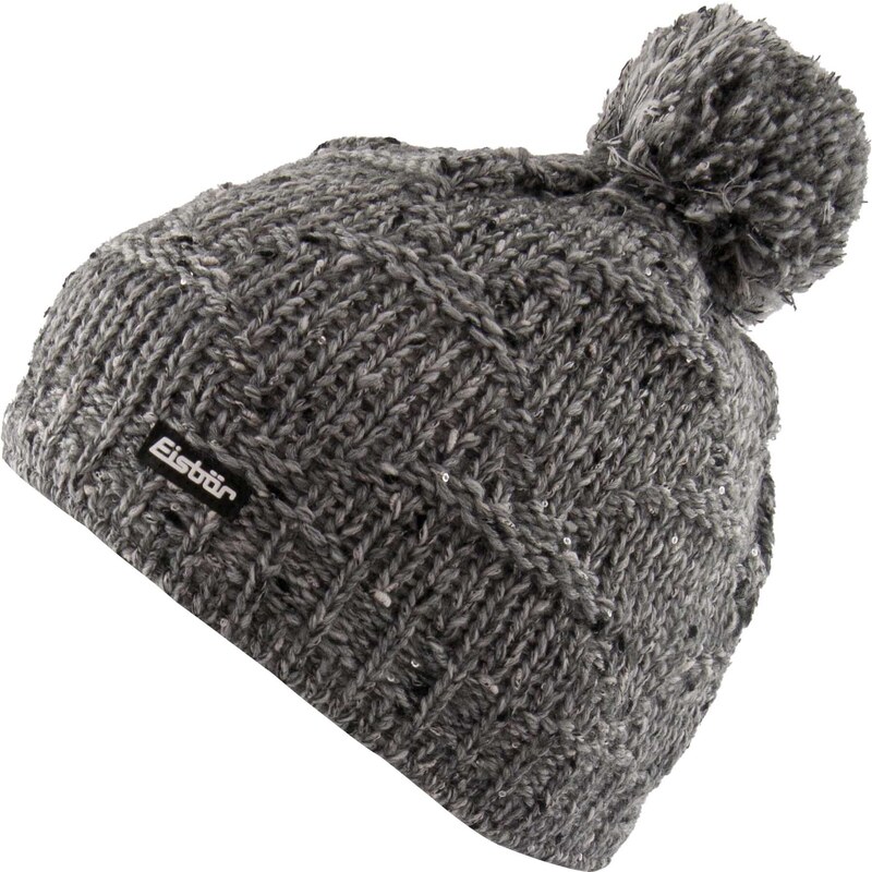 Zimní čepice Eisbär Wms Netta Pompon Grey šedá 109624785