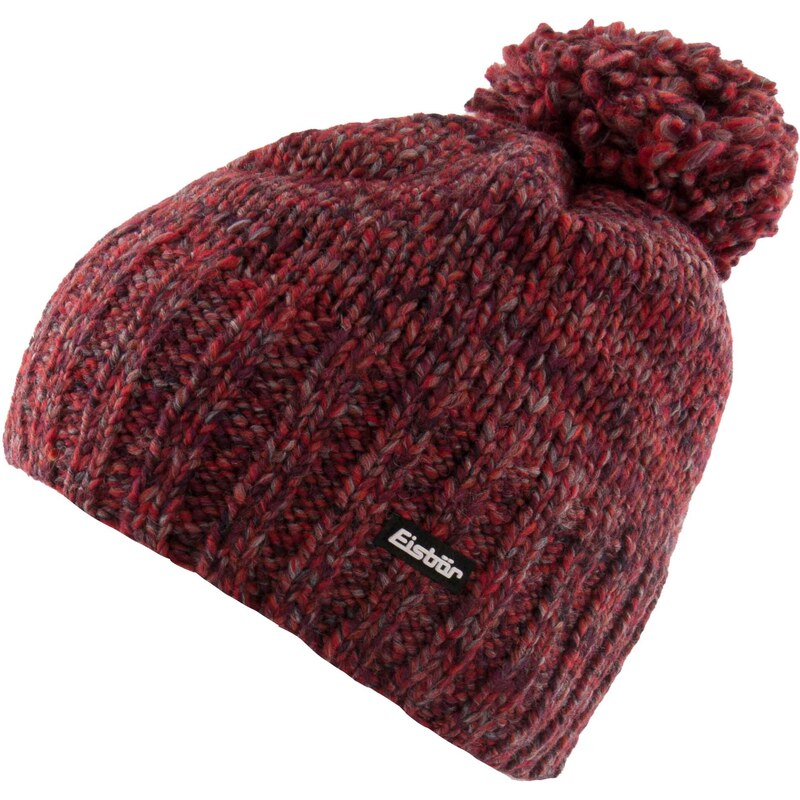 Zimní čepice Eisbär Wms Wally Pompon Red červená 109624786