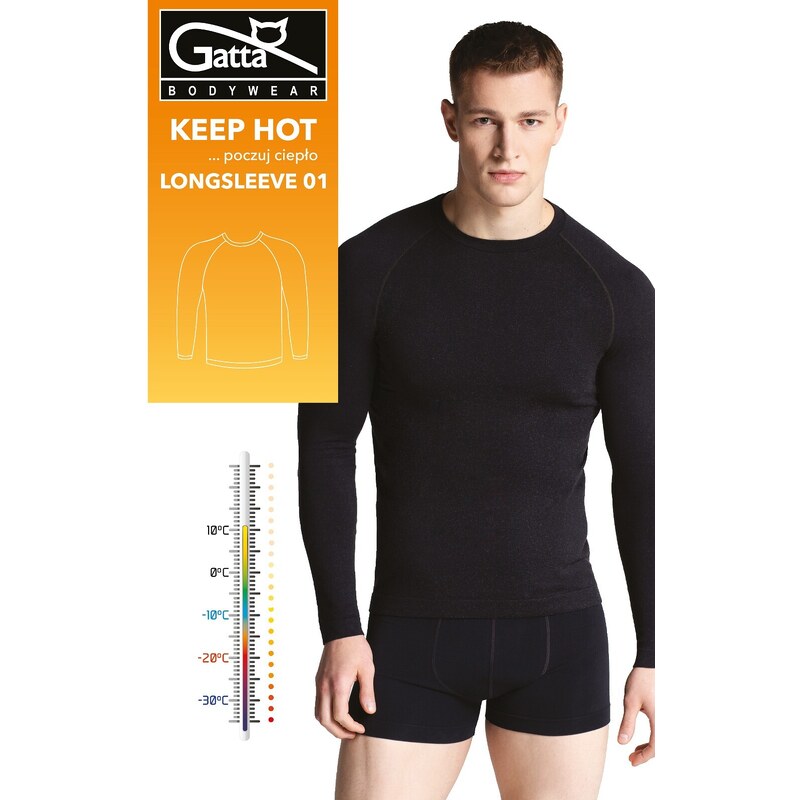 Pánský nátělník Gatta 43027 Keep Hot Longsleeve Men M-2XL
