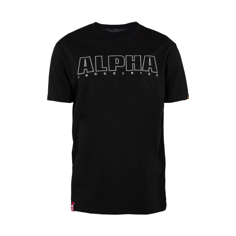 Alpha Industries Tričko Alpha Embroidery Heavy T černá | bílá