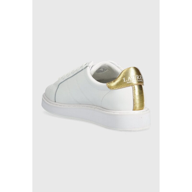 Kožené sneakers boty Lauren Ralph Lauren Angeline bílá barva, 80287600000000000