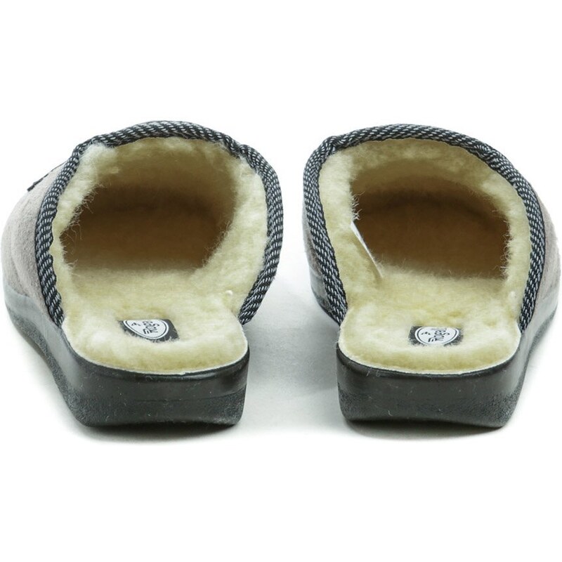 Rogallo 4110-007 šedé pánské zimní papuče