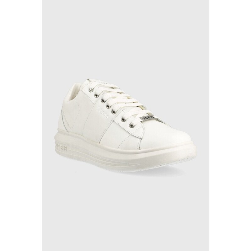 Sneakers boty Guess Vibo bílá barva, FM5VBS LEA12