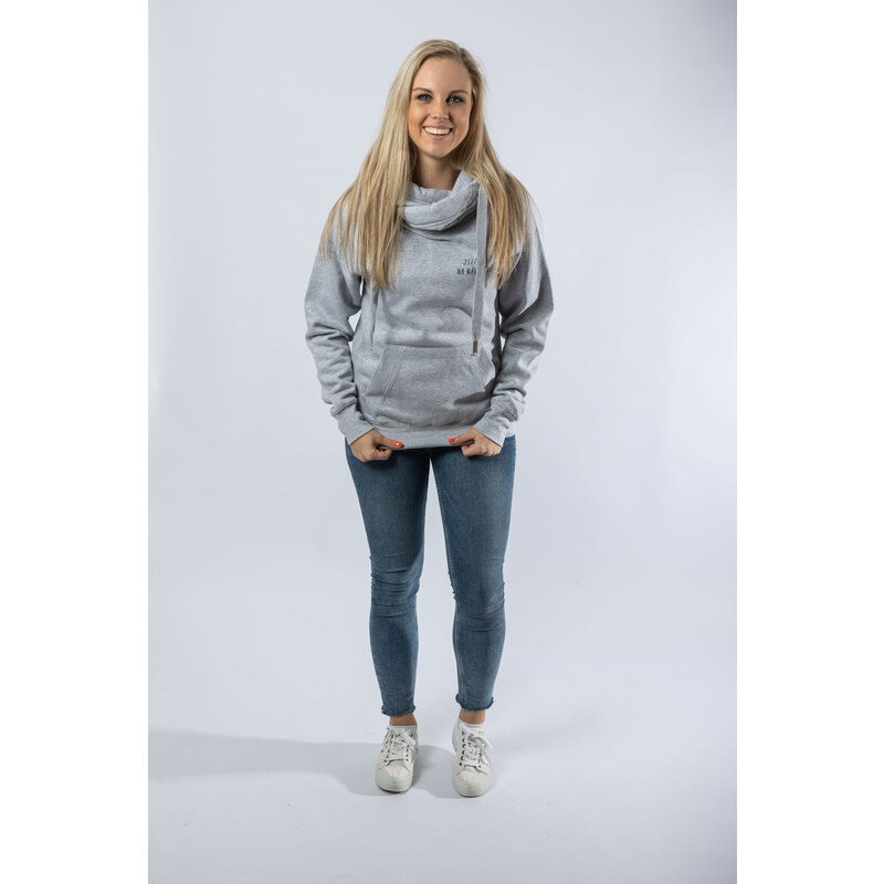 Klokart Eva Samková - unisexová mikina Návštěva - S / Unisex / Šedá