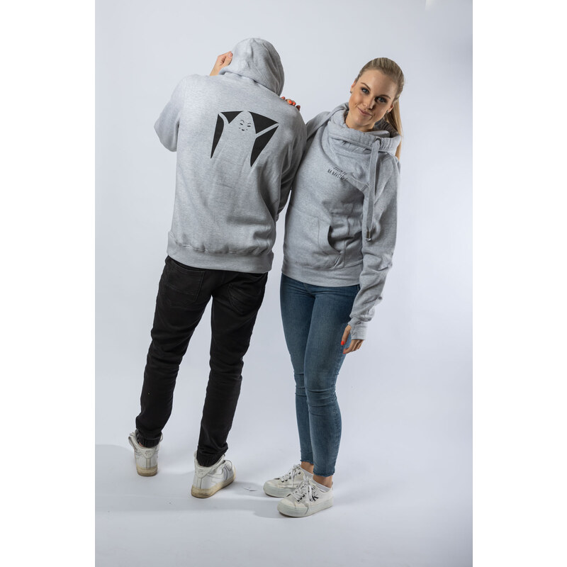 Klokart Eva Samková - unisexová mikina Návštěva - S / Unisex / Šedá