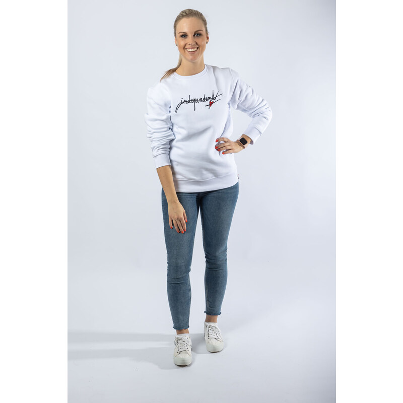 Klokart PREMIUM COLLECTION: Kateřina Kaira Hrachovcová - mikina Independent - XS / Unisex / Bílá