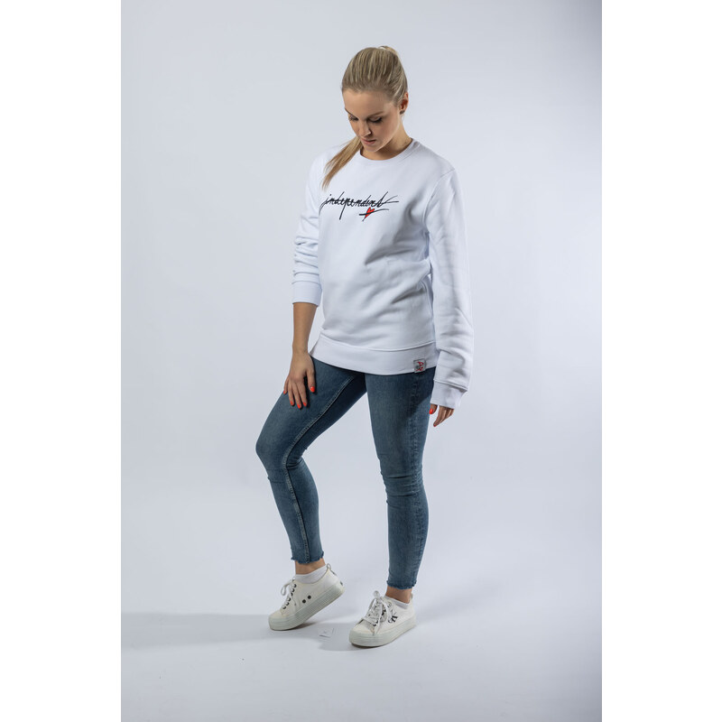 Klokart PREMIUM COLLECTION: Kateřina Kaira Hrachovcová - mikina Independent - XS / Unisex / Bílá