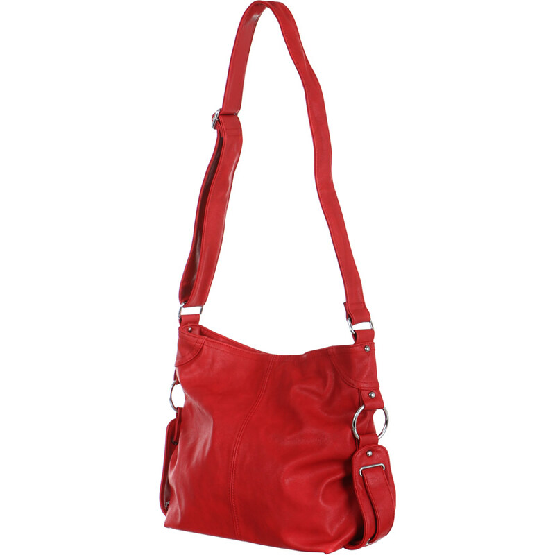 TopMode Prostorná dámská kabelka červená