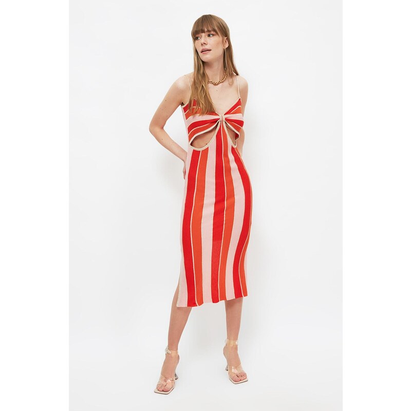 Trendyol Multi Color Cutout Detailní pletené šaty 107048372