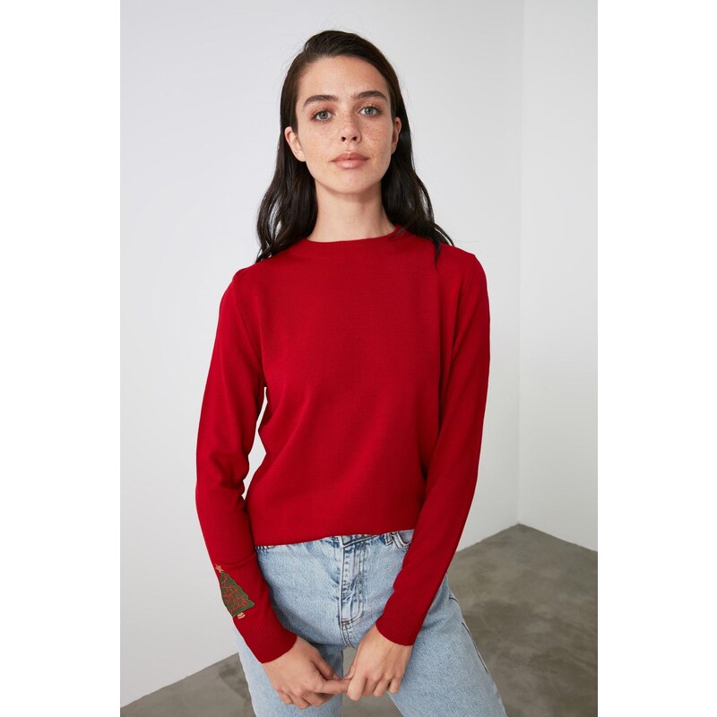 Trendyol Sweater - Red - Standard