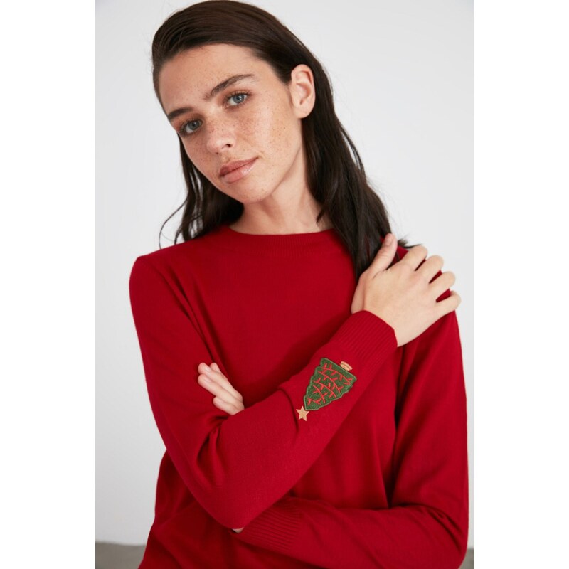 Trendyol Sweater - Red - Standard
