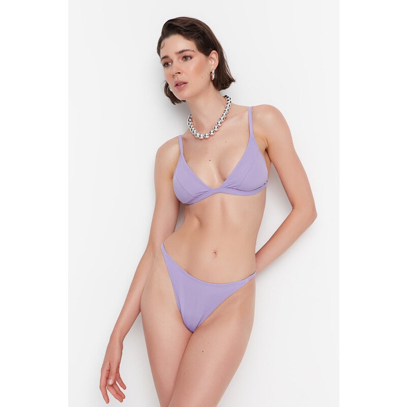 Trendyol Lilac Low Waist Bikini Bottoms