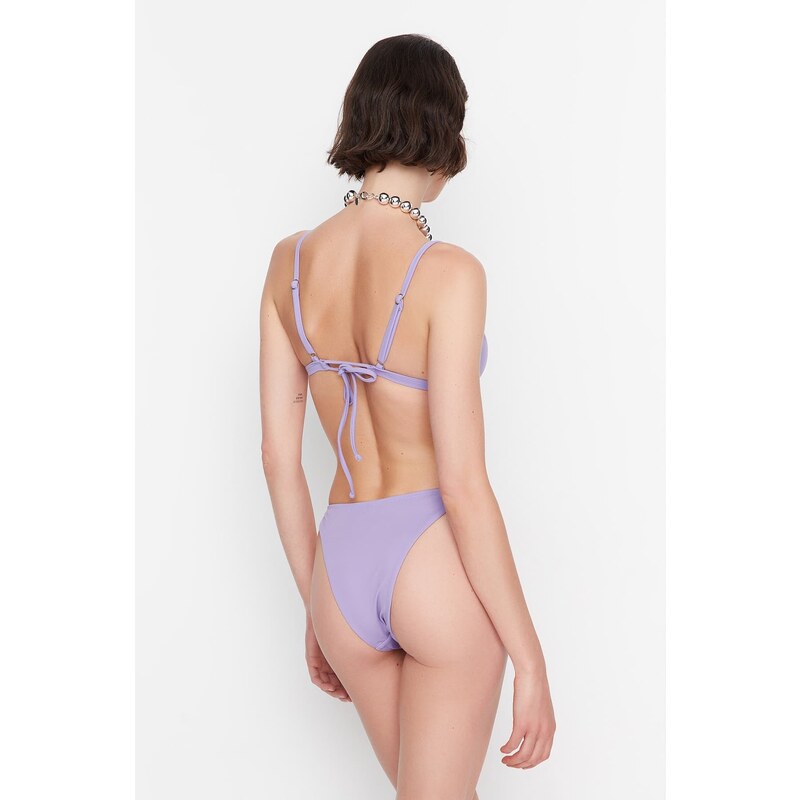 Trendyol Lilac Low Waist Bikini Bottoms