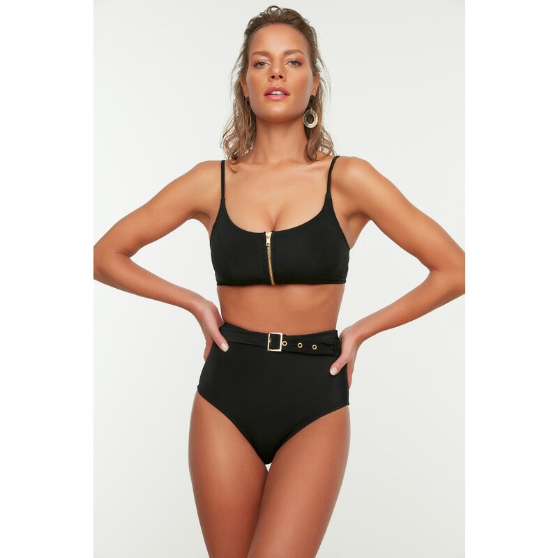 Dámske plavky spodní díl Trendyol High Waist 107046656