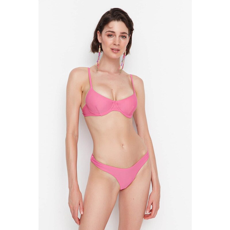 Trendyol Pink Basic Bikini Bottom