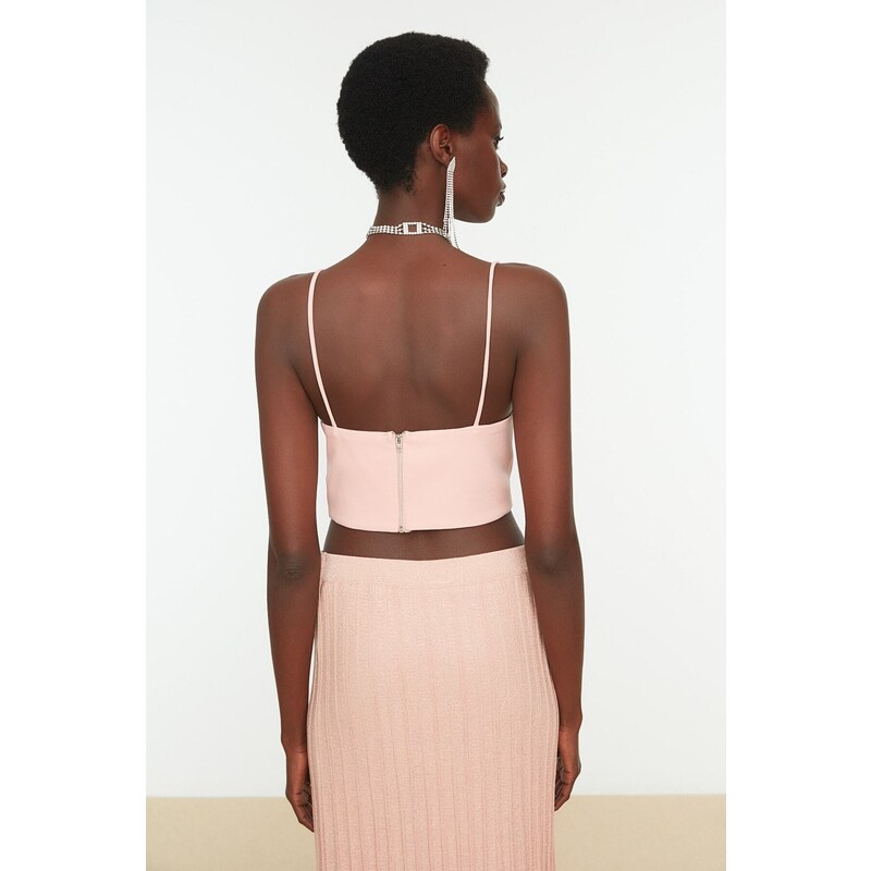 Trendyol Salmon Strapless Bustier