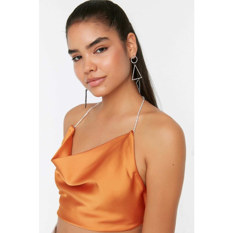 Trendyol Orange Detailed Bustier